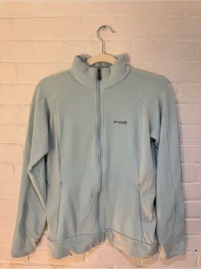 Columbia Titanium Pale Blue Full-Zip Fleece Jacket